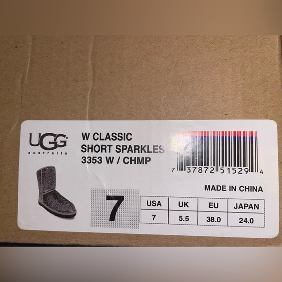 Champagne Sparkle Sequin Uggs - Picture 5 of 5